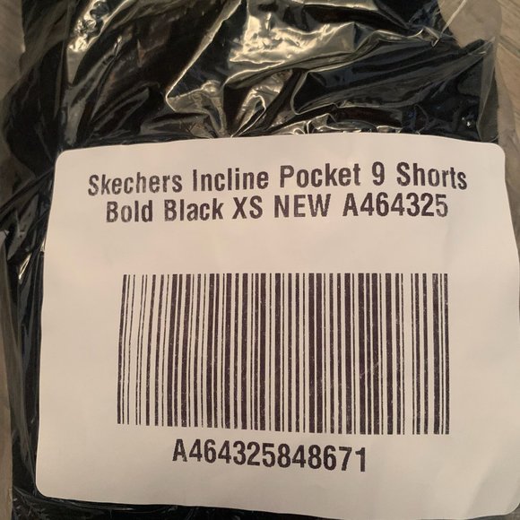 NWT SKECHERS WOMEN'S INCLINE POCKET 9"‎ SHORTS BOLD BLACK XS - Picture 5 of 6